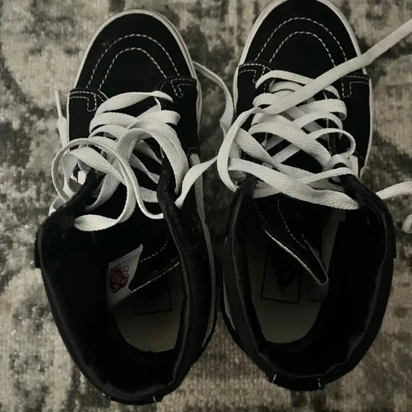 Vans Kids Black High-Top Sneakers - Picture 3 of 5